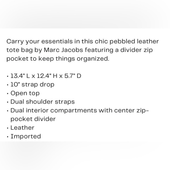 Marc Jacobs Large The Grind Tote - Picture 7 of 11